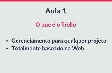 Assista a aula 1
